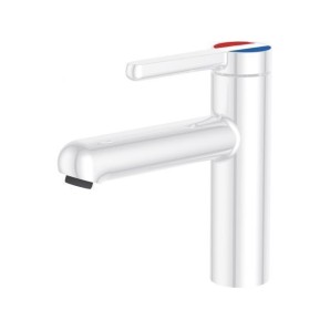 Смеситель для умывальника (Lt) D35, серия Lotus белый, a-five, арт.A5-0721 фото из интернет-магазина Строймикс