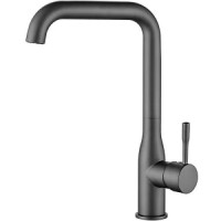 Смеситель для кухни темно-серый Ledeme L4698-U фото в Строймикс