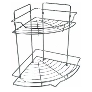 Полка комбинированная 2-х ярусная из стали с хромовым покрытием арт С5003Х фото из интернет-магазина Строймикс