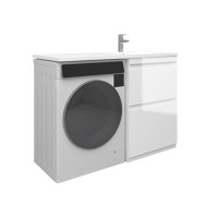 Тумба под стиральную машину Magenta 120 1195*495*880 белая 12001 фото в Строймикс