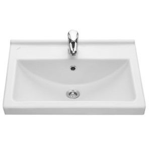 Умывальник Визит с переливом белый, 55 см фото из интернет-магазина Строймикс